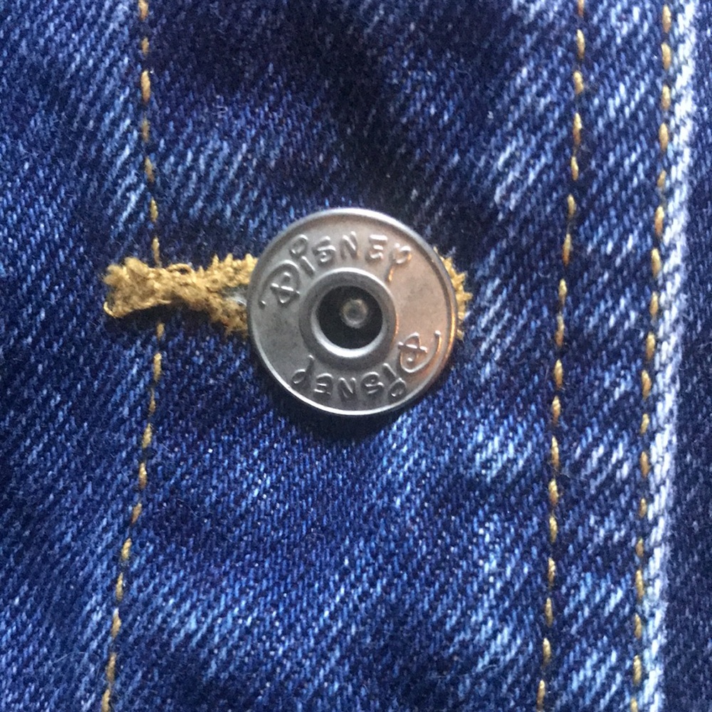 Disney Jean Jacket With Mickey Mouse Patch - image 5